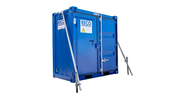 Hoofdverdeelkast 250A in blauwe, weerbestendige bouwmeterkast van RECO