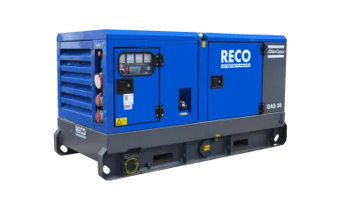 RECO diesel aggregaat 30 kVA met 24 kW vermogen en bedieningspaneel
