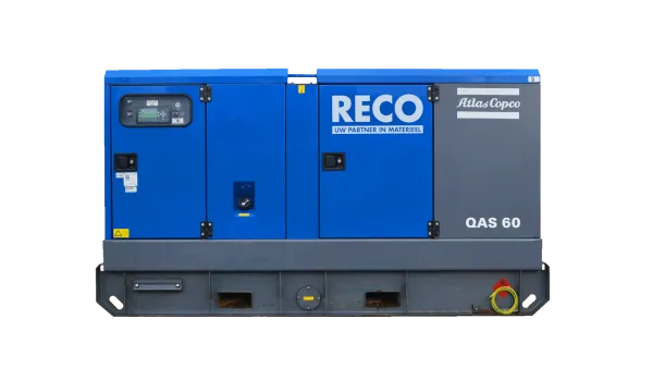 RECO dieselaggregaat 60 kVA zijaanzicht