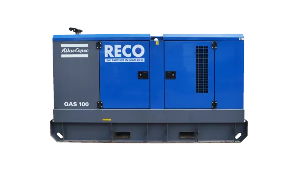 RECO dieselaggregaat 100 kVA vanaf de andere zijkant