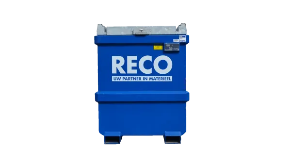 RECO IBC brandstoftank 2.000 liter zijaanzicht