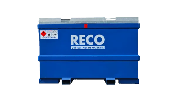 RECO IBC brandstoftank 2.000 liter vooraanzicht