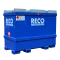 RECO IBC brandstoftank 3.000 liter schuin vooraanzicht