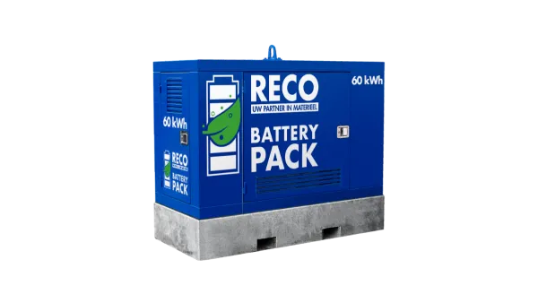 RECO Battery Pack 60 kWh voor tijdelijke stroomvoorziening en energieopslag
