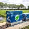 RECO Battery Pack 120 kWh gekoppeld aan een aggregaat voor tijdelijke stroomvoorziening