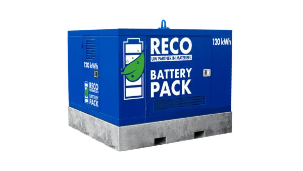RECO Battery Pack 120 kWh voor tijdelijke stroomvoorziening en energieopslag