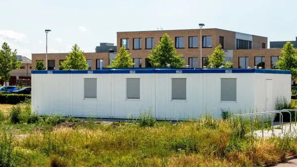 Geschakelde kantoorunits 6x3 meter als tijdelijke kantoorruimte