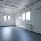 Interieur van een lege vrijstaande RECO bouwkeet van 10x3 meter