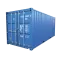 Blauwe 20 ft container voor opslag en vervoer van materialen