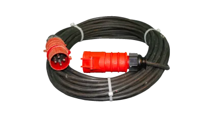 25 meter 16A 400V verlengkabel met 4-polige CEE-stekkers