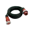 Verlengkabel 25 meter 125A 400V met rode 5-polige CEE-stekkers