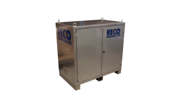 Hydrofoorinstallatie 60m met waterpomp in rvs-kast voor tijdelijke watervoorziening