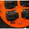 Detail van vier Schuko-contactdozen op kabelhaspel 40m
