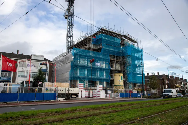 Steigerbouw van RECO bij nieuwbouwproject Ravelijn in centrum Diemen
